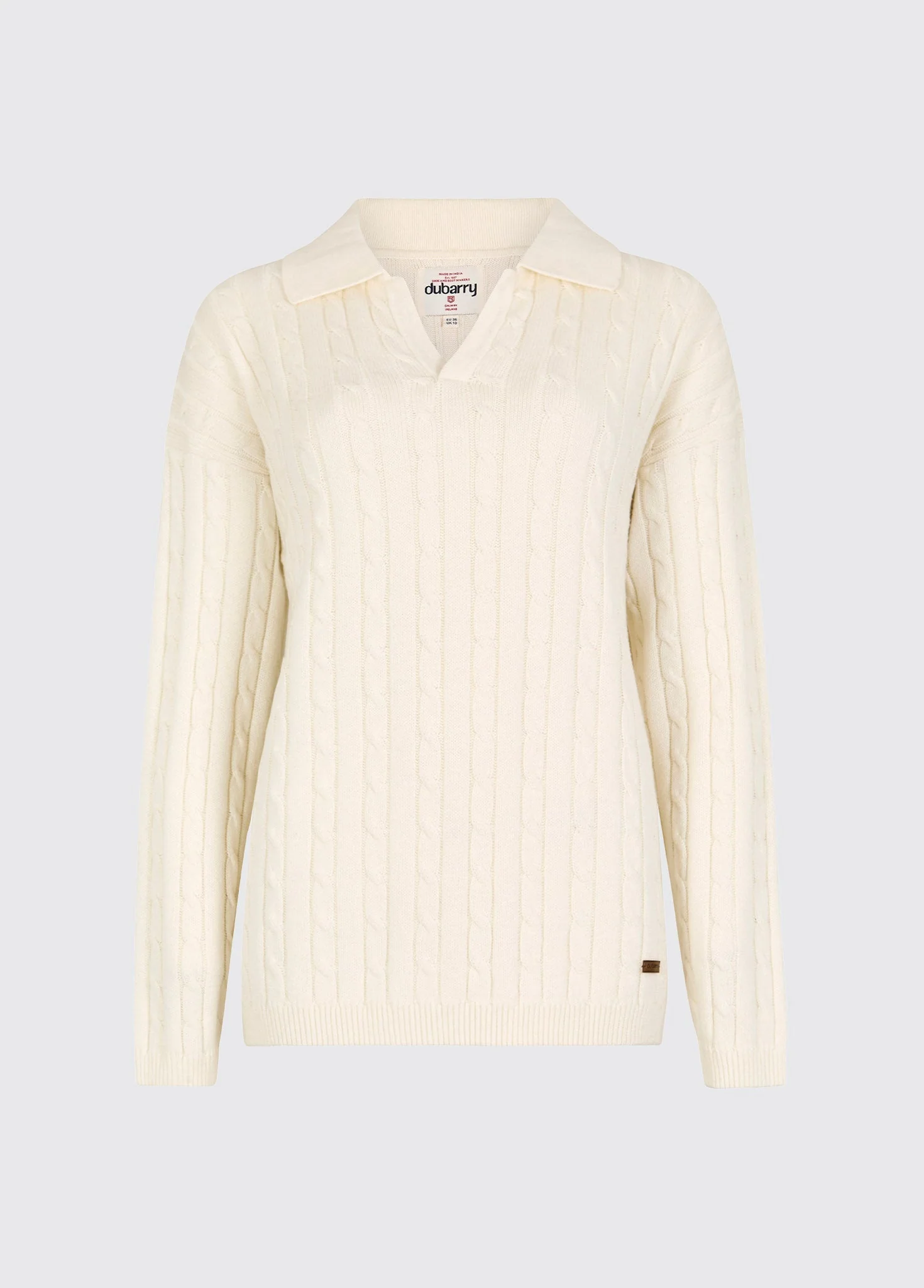 Brownville Women's Cable Knit Jumper - Oyster