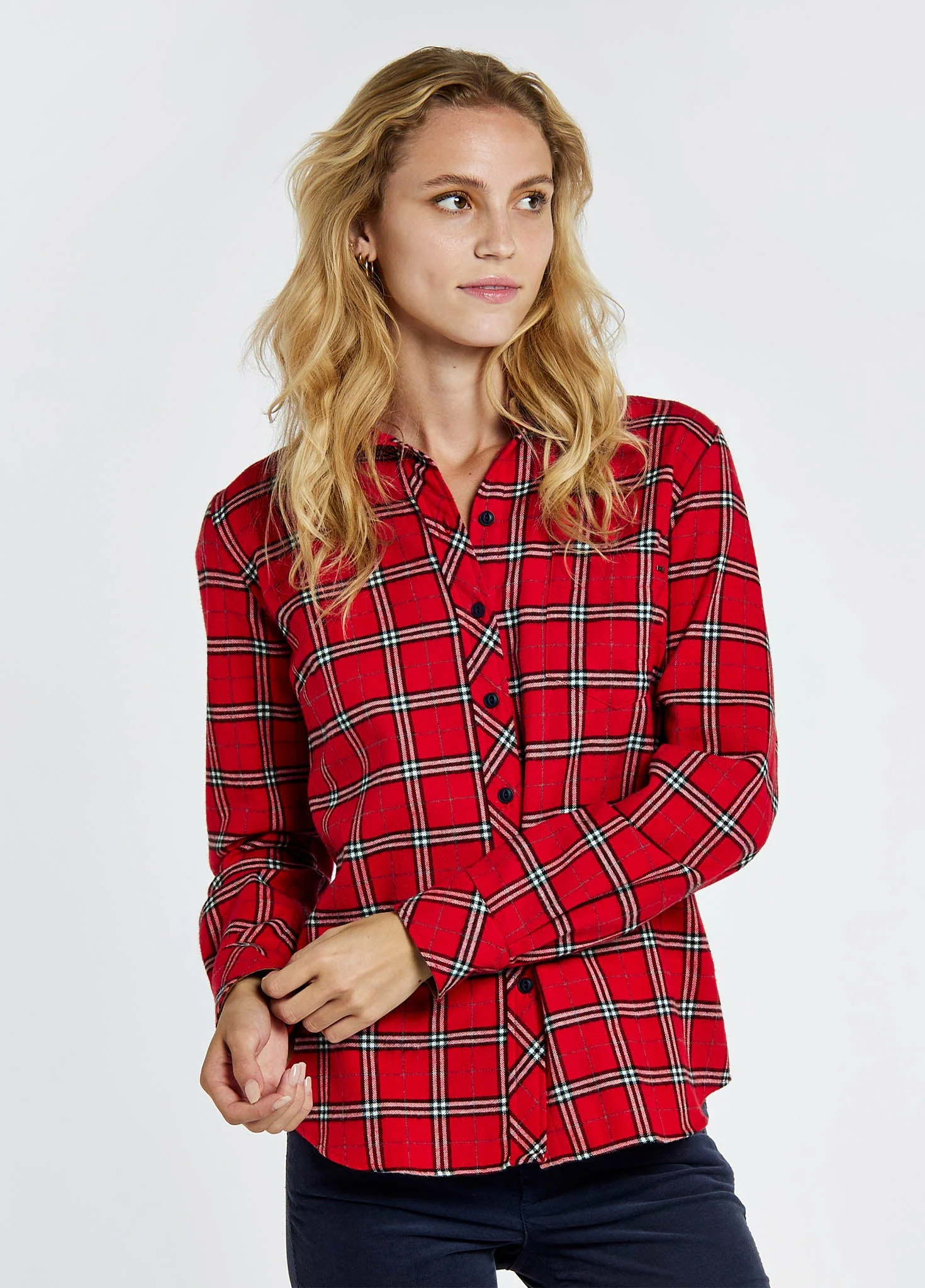 Japonica Check Shirt - Cardinal - Image 3