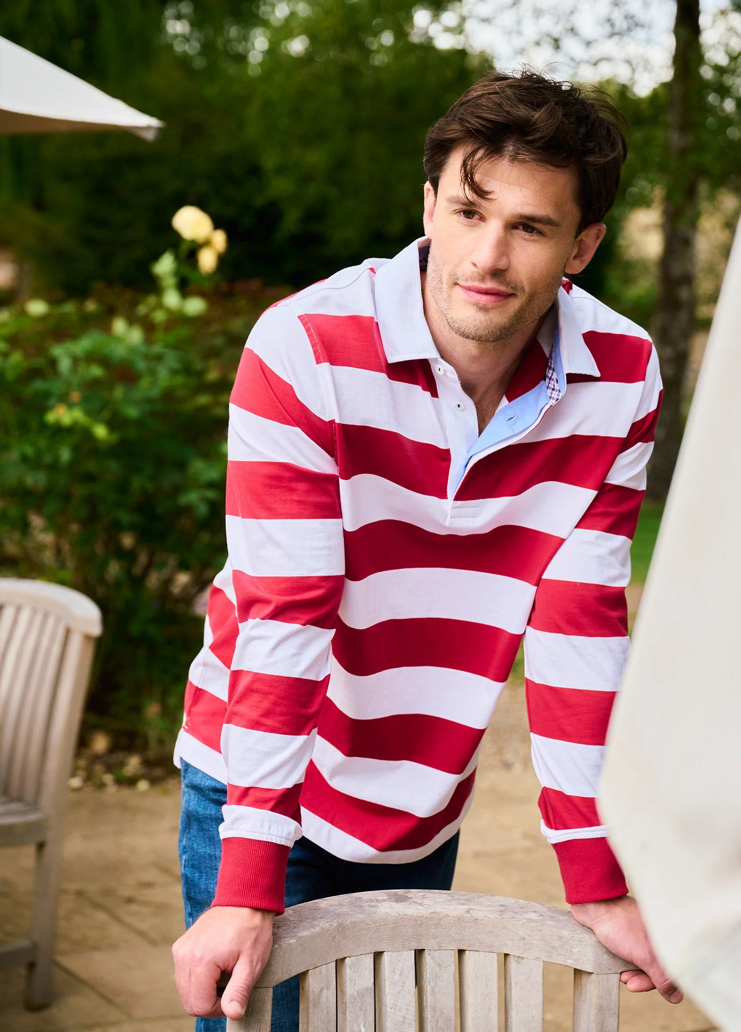 Goresbridge Rugby Top - Red Multi - Image 2