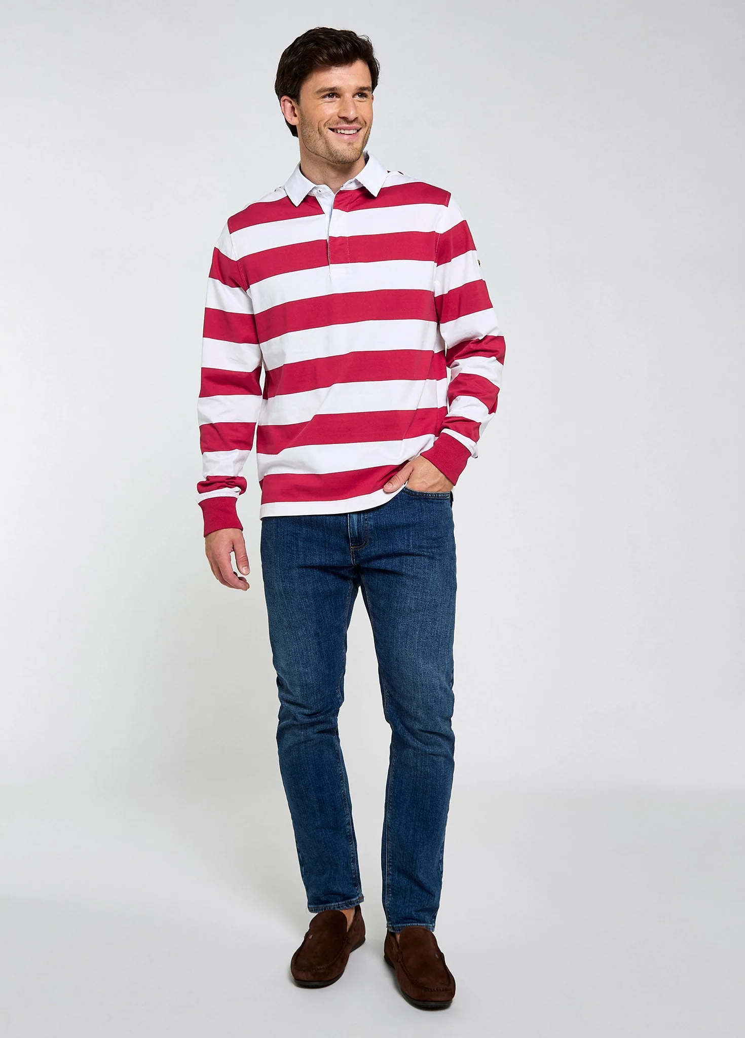 Goresbridge Rugby Top - Red Multi - Image 3